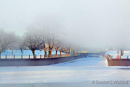 Canal Under Fog_33604.jpg - Photographed along the Rideau Canal Waterway at Smiths Falls, Ontario, Canada.